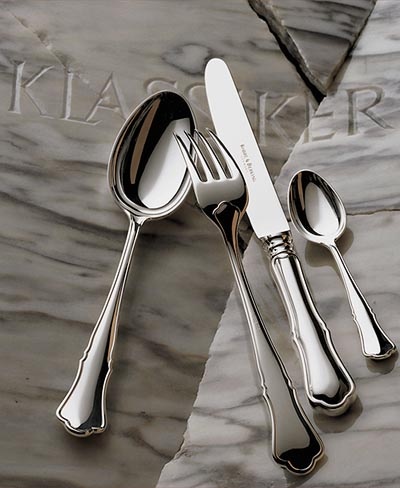 Silverplate Flatware, Alt-Chippendale by Robbe and Berking, specialists in hand crafted silverware