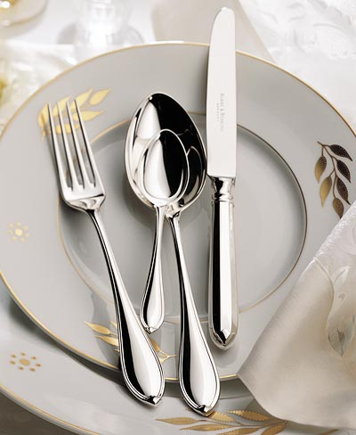 Luxury Flatware in silver plate, Navette by Robbe and Berking, German silversmiths