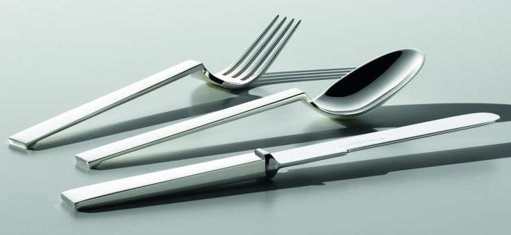 Contemporary flatware in silver plate, Sphinx by Robbe and Berking