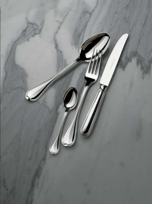 Luxury Silver Silverware, Classic Faden by Robbe and Berking