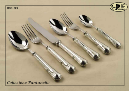 Italian Flatware in Pewter, Pantanello by Valpeltro of Italy